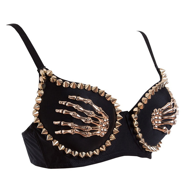 Gothic Push Up Claw Bra